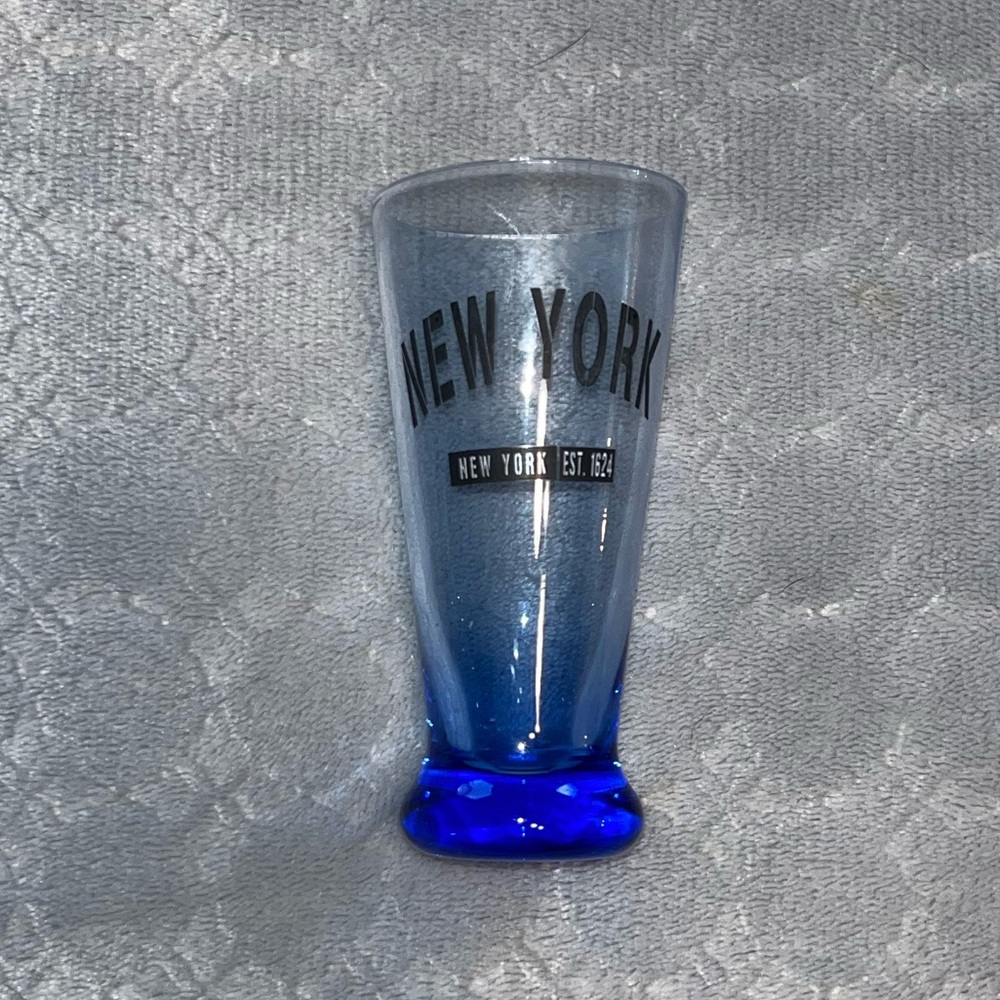 3/$10 New York Souvenir Blue Glass